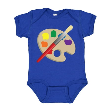 

Inktastic Artist Palette and Brush Gift Baby Boy or Baby Girl Bodysuit