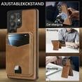 thumbnail image 4 of Compatible with Magsafe 2 in 1 Detachable for Samsung Galaxy S25 Ultra Wallet Case with Card Holder Women Men, Magnetic PU Leather RFID Blocking Flip Kickstand Credit Slots,for S25 Ultra, Darkbrown, 4 of 11