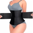 thumbnail image 1 of Faja Postparto Embarazo Tres Velcros Colombiana Reductiva Modelo Negro Talla M, 1 of 4