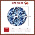 thumbnail image 2 of Sikiie Evil Eye Nativity Christmas Tree Skirt, Jesus Christian Winter Holiday Tree Mat Decoration(30-48IN)30", 2 of 6