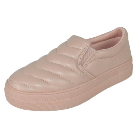

Soda Flat Women Shoes Slip On Loafers Casual Sneakers Memory Foam Insoles Hidden Platform / Flatform Round Toe ACORN-G Pink Mauve 6