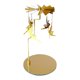 thumbnail image 1 of Portavelas giratorio de metal Candelero Portavelas de té Bandeja decorativa para velas hada Gloria Portavelas giratorio, 1 of 9