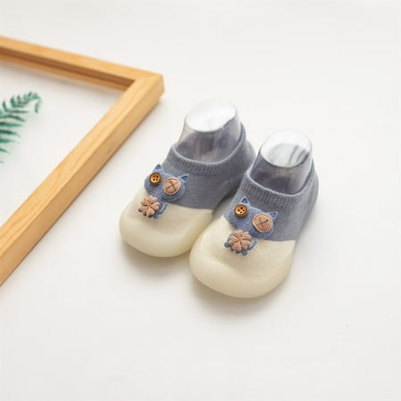 

〖Roliyen〗Toddler Shoes Infant Toddler Indoor Cartoon Cats First Walkers Casual Baby Elastic Socks Shoes