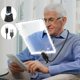 thumbnail image 1 of 5X Large Reading Magnifying Glass with Light, Rechargeable Hands-Free Magnifying Lamp with Flexible Gooseneck, 24x17cm Ultra Clear Lens, Perfect for R, 1 of 5