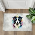 thumbnail image 4 of Watercolor Drip Border Collie Pop Art Colorful Portrait Artwork Doormat Borders Dog Lovers Gifts Idea Indoor Outdoor Welcome Mat - 01009, 4 of 5