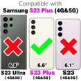 thumbnail image 2 of REQO Phone Case for Samsung Galaxy S23 Plus S23+ 5G Wallet Cell Cover with Screen Protector and Crossbody Strap Ring Stand RFID Credit Card Holder S23plus 23S + S 23 23+ SM-S916U 6.6 inch Women Purple, 2 of 7