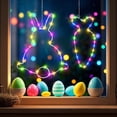 thumbnail image 1 of HeeHom 2 Pack Easter Window Lights Decor – LED Bunny and Carrot Silhouette String Lights with Timer, Battery Operated Weatherproof Decor for Indoor/Outdoor Spring & Easter, 1 of 9