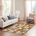 thumbnail image 2 of FJPT Rustic Stone Brick Pattern Print Soft Small Area Rugs Non Slip Indoor Floor Carpet for Living Room Bedroom Decor, 2 of 5