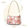 thumbnail image 3 of FORMRS Womens Shoulder Bag with Chain Strap Clutch Purse Cute Tote Handbag, Pink Cartoon Halloween, 3 of 7
