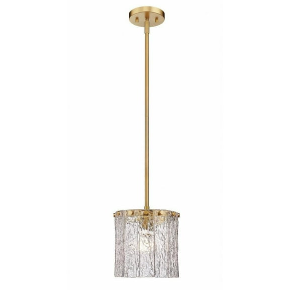 1 Light Pendant in Contemporary Style-9 inches Tall and 8.5 inches Wide-Modern Gold Finish Bailey Street Home 372-Bel-4961702