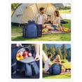 thumbnail image 6 of VEVOR Picnic Backpack, Beach Picnic Backpack Bag for 2 Person with Insulated Cooler Compartment, Detachable Bottle/Wine Holder, Lightweight Blanket, Plates & Cutlery Set for Hiking, Camping,Navy Blue, 6 of 9