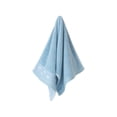 thumbnail image 3 of Under $1 Absorbent 100% Cotton Blend Hand Face Towel, Soft Reusable Solid Color Woven Wash Cloth with Hanging Loop, 5x7 inch Household Hair Towel for Bathroom, Available in Blue Pink Gray - Blue, 3 of 7