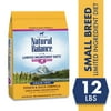 Natural Balance Limited Ingredient Diets, Potato & Duck Formula Dry Dog Food for Small Breeds, 12 Pounds, Grain Free