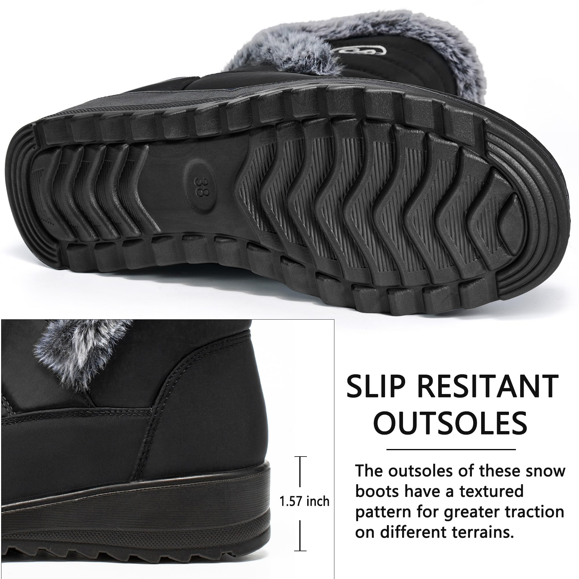 Ablanczoom Women's Waterproof Winter Snow Boot photo 6