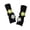 Black, variant on Women's Crochet Y2K Gloves Cute Stretchy Ribbed Knitted Flower Arm Warmers Fingerless Arm Sleeves Fairy Grunge Accessories Black