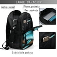 thumbnail image 4 of Balery Blue Viper Snake Mochila con carga USB para hombre y mujer - Mochila impermeable y antirrobo para laptop con puerto USB para viajes, trabajo, 4 of 7
