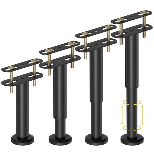 Patas de soporte de cama de altura ajustable Wlrrcwdttc para armazón de cama