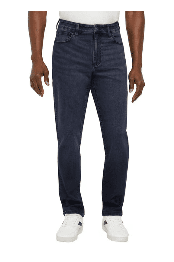 Men's Slim Fit Denim Jeans Dark Wash 34x32