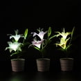 thumbnail image 7 of JYYYBF Solar LED Garden Lights Waterproof Potted Plant Lights with 2 Lily Flowers Yard Lamp for Landscape Outdoor Decorations, 7 of 7