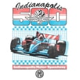 thumbnail image 2 of Juniors Indy 500 Retro Sport Classic Car T Shirt, 2 of 4