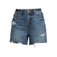 thumbnail image 3 of No Boundaries Juniors' High Rise Denim Shorts, 3 of 5