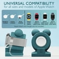thumbnail image 2 of VallexMall iWatch Stand for Apple Watch Charger Stand Series Ultra 9/8/7/6/Se/5/4/3/2/1 Сute Silicone Apple Watch Holder Supports Nightstand Mode Charging Dock Accessories [Charger Not Included], 2 of 8