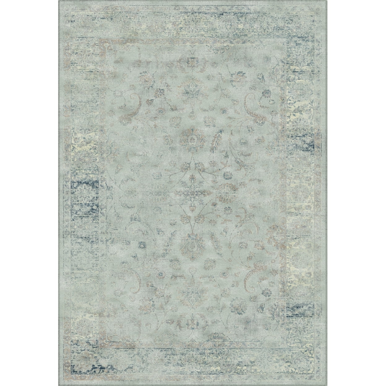 SAFAVIEH Vintage Daven Traditional Runner Rug, Light Blue, 2'2" x 8'