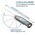 thumbnail image 5 of XYKA Thermapen Meat For Cooking Instant Read Food With Foldable Probe Backlight And For Deep Fry BBQ Grill And Roast Turkey Lightweight and Compact in Size, 5 of 6