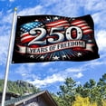 thumbnail image 2 of 250 Years of Freedom Heavy Duty USA Flag for Outside 3x5 FT 4th of July Merica 250th Anniversary Memorial Flags with Stars and Stripes 1776-2026 US Merchandise Banner with Grommets Patriotic Decor, 2 of 4