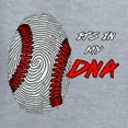 thumbnail image 3 of Wild Bobby, Baseball Fingerprint It's In My DNA, Sports, Women Slim Fit Junior Tee, Heather Grey, X-Large, 3 of 5