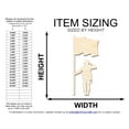 thumbnail image 2 of Unfinished Wood Soldier With Flag Shape | DIY Craft Cutout 24" / 3/4", 2 of 3