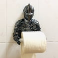 thumbnail image 6 of Wall Toilet Paper Holders Medieval Statue Knight Toilet Paper Dispenser Vintage Roll Paper Stand for Bathroom Toilet, 6 of 12