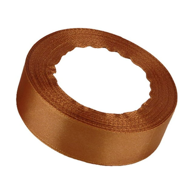 Gift Ribbon Wedding Decorations Clothes Making Supply DIY Craft Accessories Light-weight Polyester Ribbons for Ornaments Light Coffee 158