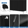 thumbnail image 4 of 60'' Garment Rack Cover Dustproof Clothes Rack Cover Breathable Garment Bags Protector Wardrobe Cover with 2 Durable Zippers for Garment Rack, Black, (Rack Not Included), 4 of 12