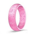 thumbnail image 1 of Janrevotw Colorful Silicone Rings 5.7mm Silicone Rings Yoga Glitter Sports Ring Rings, 1 of 7