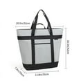 thumbnail image 2 of Insulated Cooler Bag, Reusable 40L Soft Bags, Leak Proof Portable Thermal Bags for Groceries Beach Grey, 2 of 3