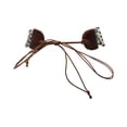 thumbnail image 3 of Tribal Choker Necklace Rustic Beige, Adjustable Length, 4-Row, 3 of 3