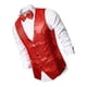 thumbnail image 5 of Chaleco de lentejuelas para hombre, chaqueta con botones y pajarita, traje de fiesta de moda XL rojo, 5 of 5