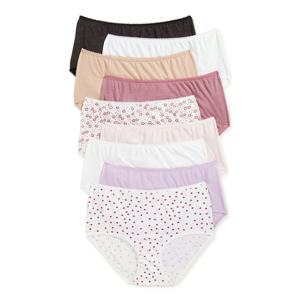 Secret Treasures Secret Treasures Women's Brief Panties, 9Pack