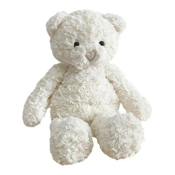 Oso de peluche blanco con forma de oído, peluche suave con forma de Nariz de 40 cm, decoración del hogar, regalos de cumpleaños y boda
