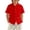 Red, variant on TIREOW Kids Boys Short Sleeve Dress Shirt Solid Color Button Down Shirt Summer Comfortable Casual Shirt Tops