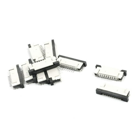 Unique Bargains 10Pcs 8-Pin 1mm FFC FPC Ribbon Connector Flat Socket for Computer Port