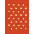 thumbnail image 1 of Ahgly Company Indoor Rectangle Patterned Orange Red Novelty Area Rugs, Swatch Sample, 1 of 6