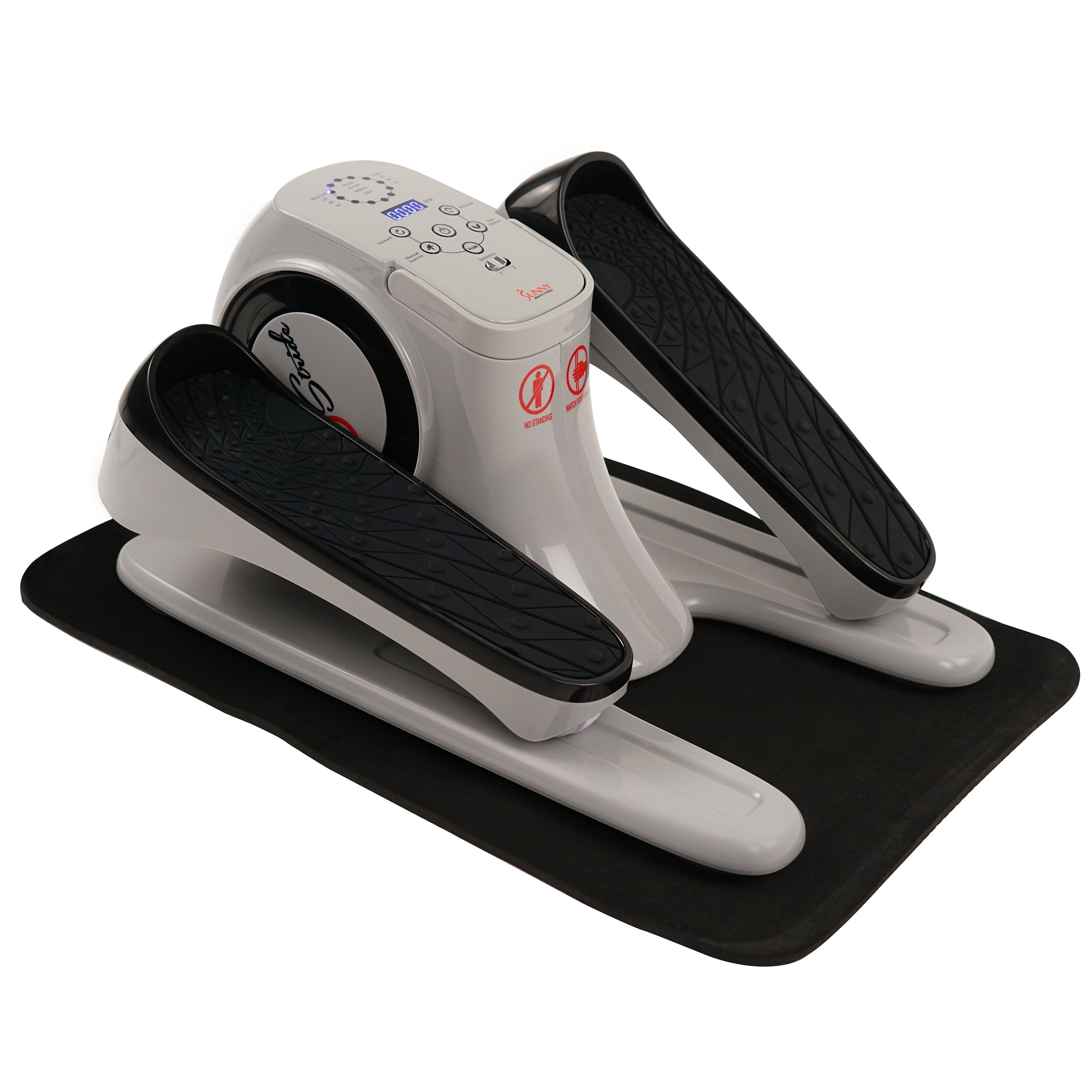 Sunny Health Fitness EZ Stride Motorized Auto Assisted Under Desk Elliptical Peddler 220 lbs Max Weight SF E3626
