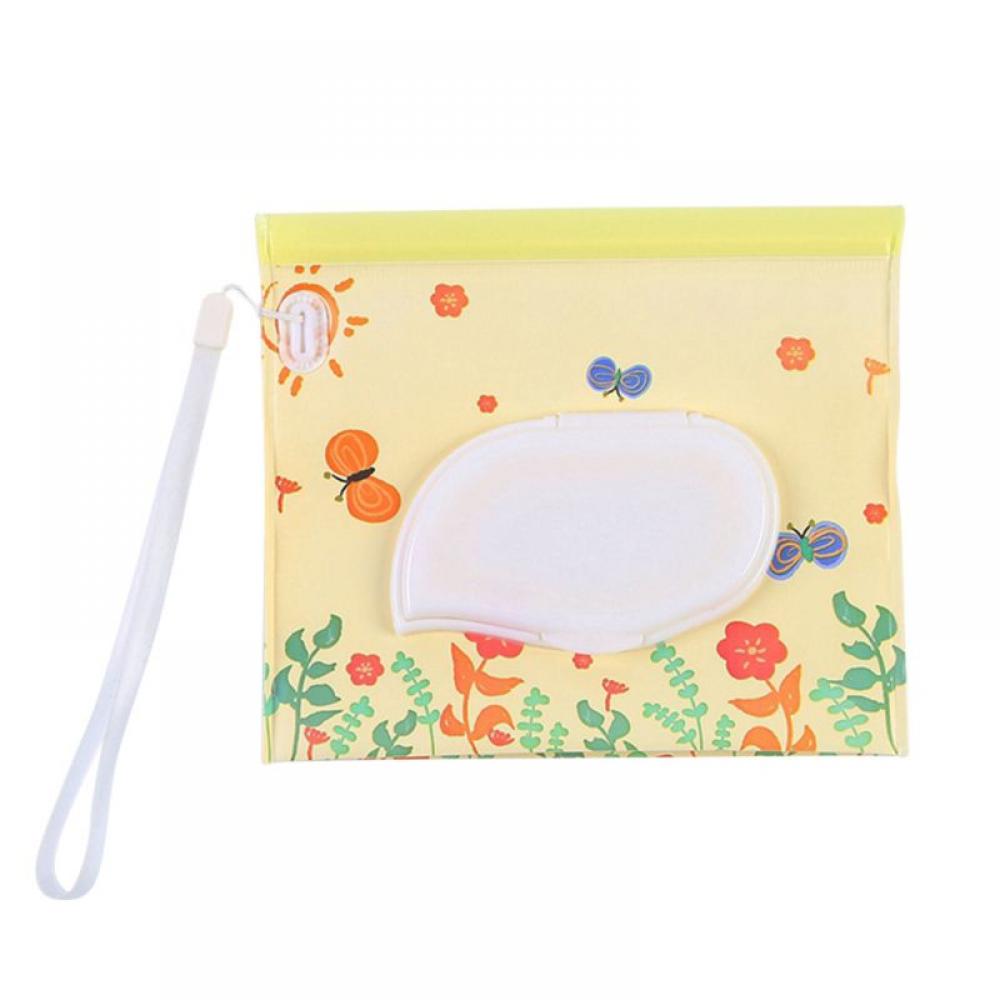 Baby Wipe Wipes Container Refillable Wet Wipe Bag EVA Wet Wipe Dispenser Pouch Portable Wet Wipe
