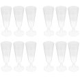 thumbnail image 1 of HLONK 12 Pcs Verre à Champagne Jetable en Plastique Verre à Boire Verre à Vin Rouge (Transparent), 1 of 6