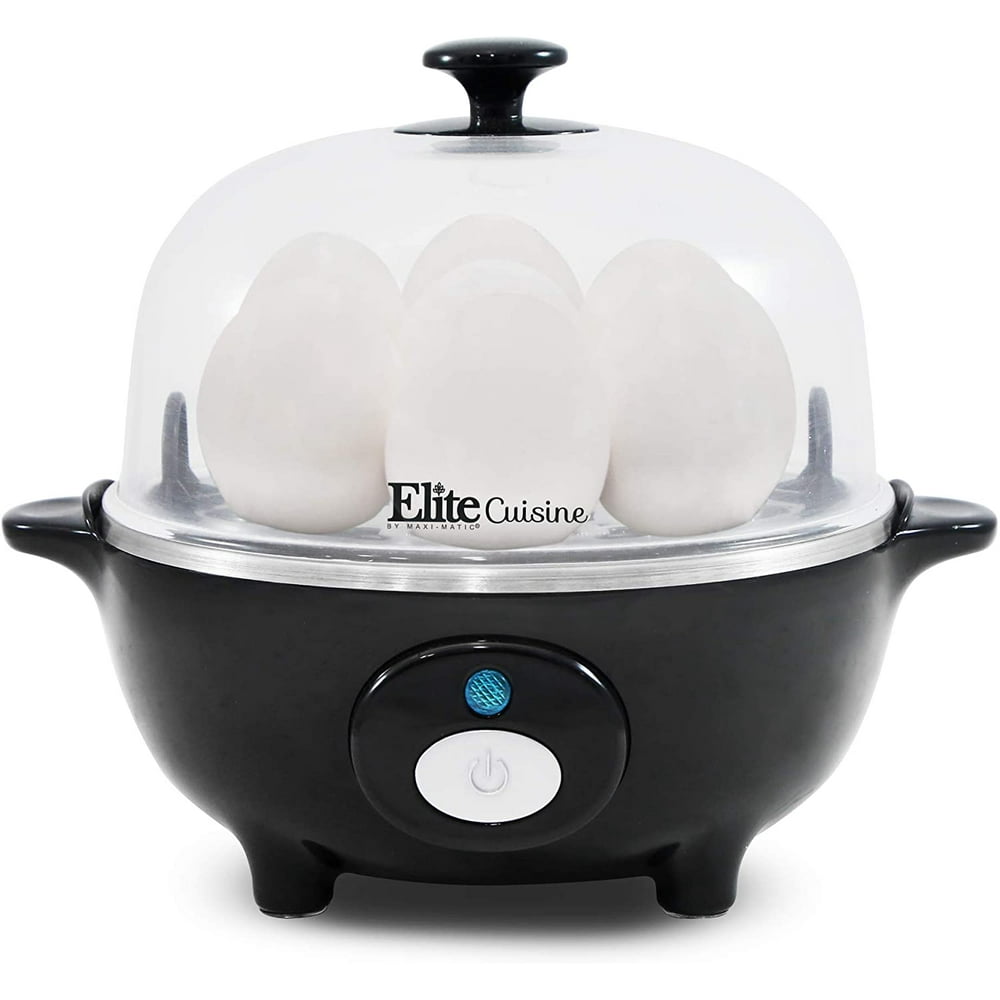 Elite Cuisine EGC007B Easy Electric Egg Poacher, Omelet & Soft, Medium