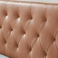 Rest Haven Harrington Faux Leather Upholstered Headboard, Full, Camel