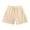 Beige, variant on Ruyang Boys Girls Shorts Kids High Waisted Cargo Shorts Summer Casual Shorts with Pockets Cotton Pull On Sports Pants