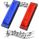 thumbnail image 1 of piezas de armónica, 10 agujeros, 20 tonos, armónica de blues, órgano de boca, clave de C, armónica diatónica, perfe, 1 of 3
